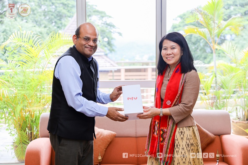 ม.แม่ฟ้าหลวงต้อนรับกงสุลใหญ่อินเดีย หารือความร่วมมือทางวิชาการ